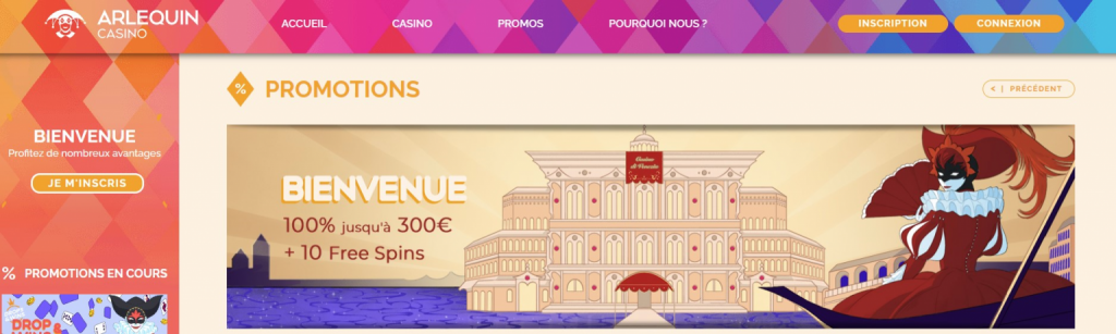 arlequin casino bonus